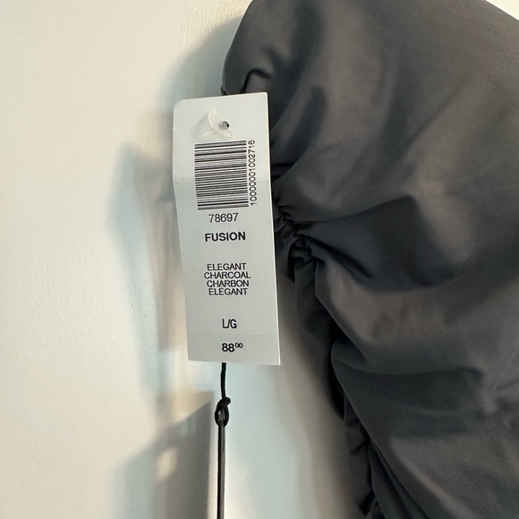 NWT ARITZIA BODYSUIT - Ten by Babaton Fusion Bodysuit in Elegant Charcoal - Picture 3 of 4